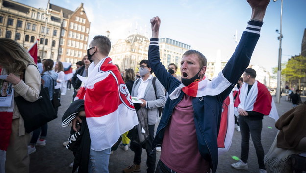 Demonstracja przeciwko reżimowi Łukaszenki /JEROEN JUMELET /PAP/EPA