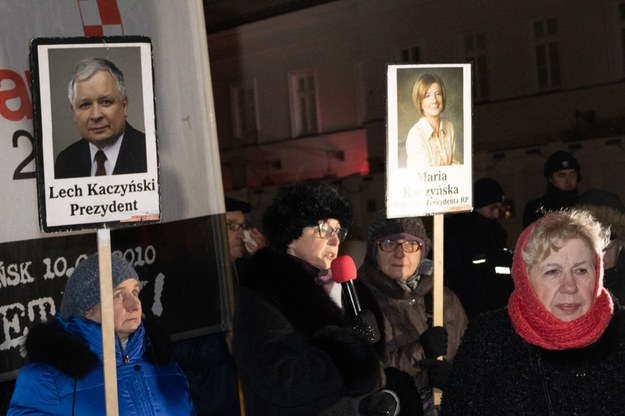 Demonstracja przed Pałacem Prezydenckim /Jakub Rutka /RMF FM