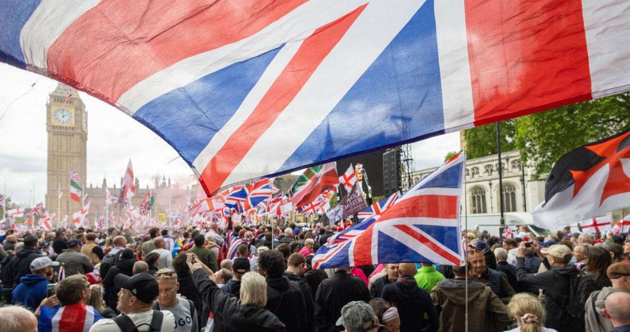 Demonstracja skrajnej prawicy w Londynie pod hasłem "Zjednoczyć królestwo"