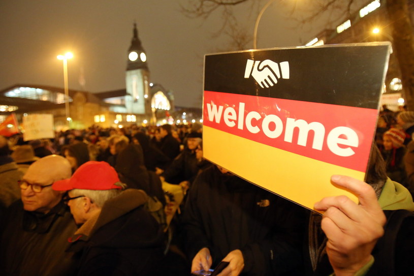 Demonstracja w Hamburgu /PAP/EPA