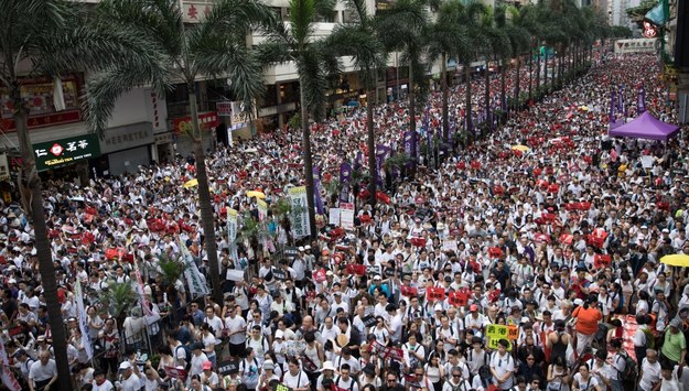 Demonstracja w Hong Kongu /JEROME FAVRE /PAP/EPA