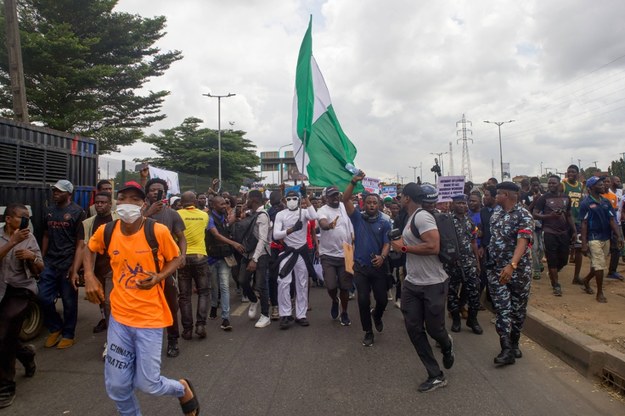 Demonstracja w Nigerii /EMMANUEL ADEGBOYE /PAP/EPA