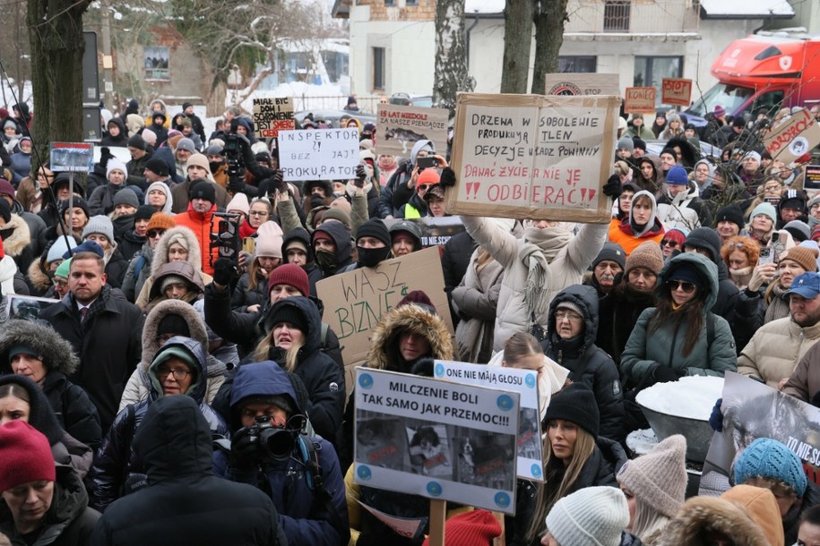 Demonstracja w Sobolewie /Paweł Wodzyński /East News