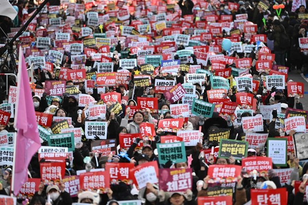 Demonstracje przeciwko prezydentowi Korei Południowej /JUNG YEON-JE / AFP /East News