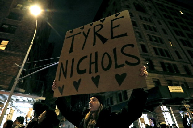 Demonstracje w Memphis po śmierci Tyre'a Nicholsa /Peter Foley /PAP/EPA