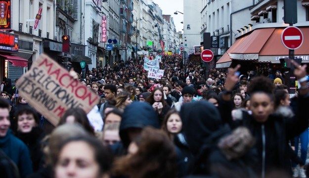 Demonstracje w Paryżu /Lafargue Raphael/ABACA/Abaca /PAP/EPA