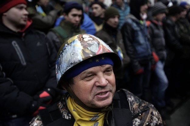 Demonstranci na Majdanie /MAXIM SHIPENKOV    /PAP/EPA