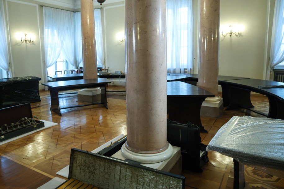 Demontaż Okrągłego Stołu /Albert Zawada /PAP