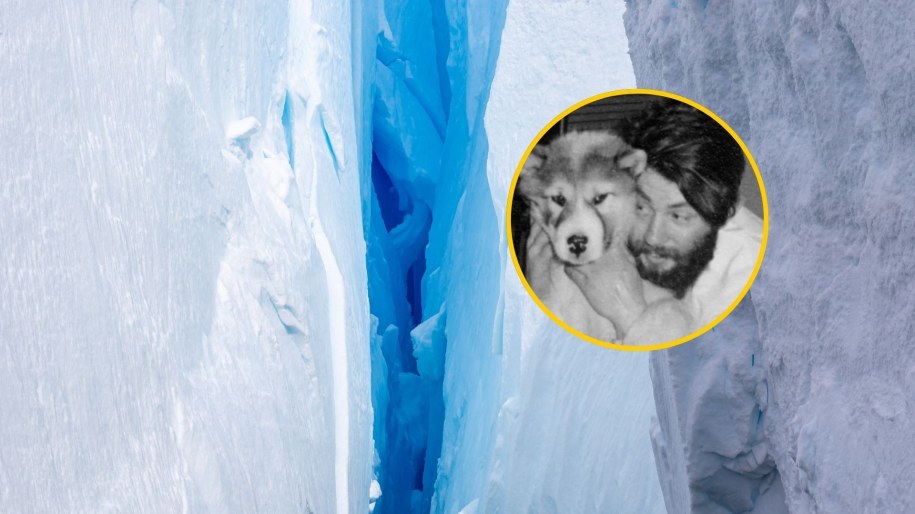 Dennis Bell w 1959 roku na stacji Admiralty Bay – znany był ze swojej miłości do psów rasy husky, fot. British Antarctic Survey /Shutterstock