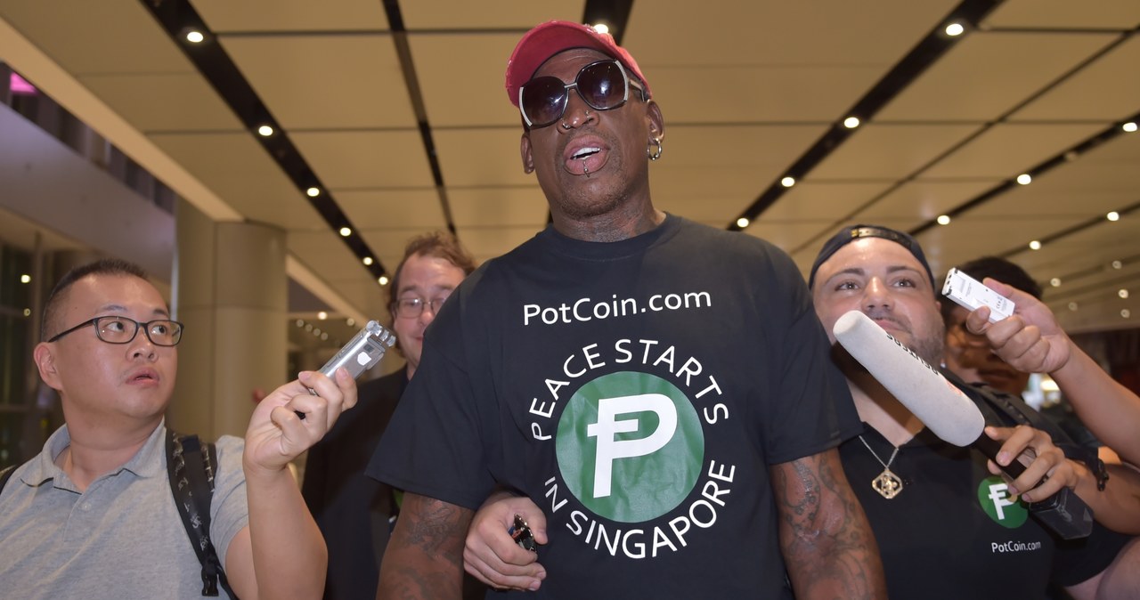 Dennis Rodman przebywa obecnie w Singapurze /AFP