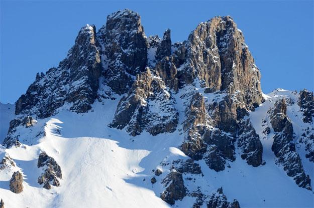 "Dent de Burgin" koło Meribel.  To prawdopodobnie tu Schumacher miał wypadek /AFP