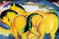 Der Blaue Reiter: Franz Marc, Małe żółte konie, 1912 /Encyklopedia Internautica