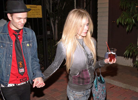 Deryck Whibley i Avril Lavigne - fot. Michael Tullberg /Getty Images/Flash Press Media