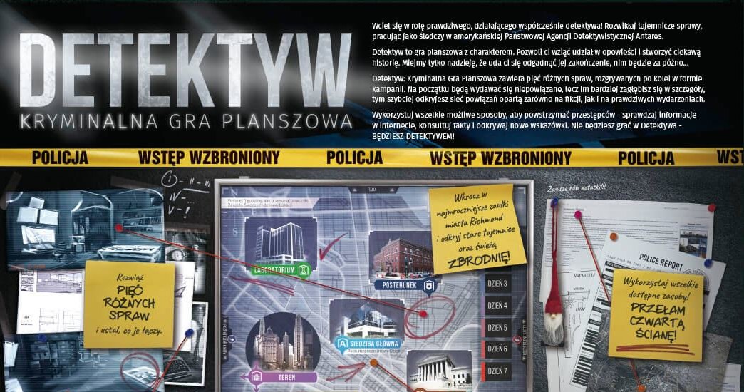 Detektyw: Kryminalna Gra Planszowa /materiały prasowe