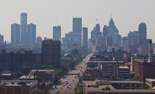 Detroit, symbol amerykańskiej potęgi przemysłowej, ogłosiło bankructwo /RENA LAVERTY /PAP/EPA