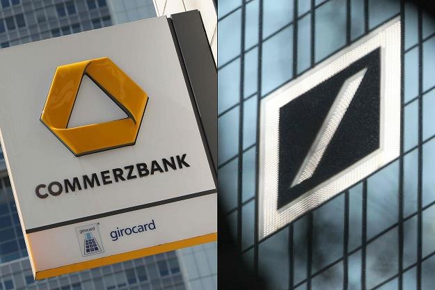 Deutsche Bank i Commerzbank rozpoczęły w poniedziałek rozmowy na temat fuzji /fot. Daniel Roland /AFP