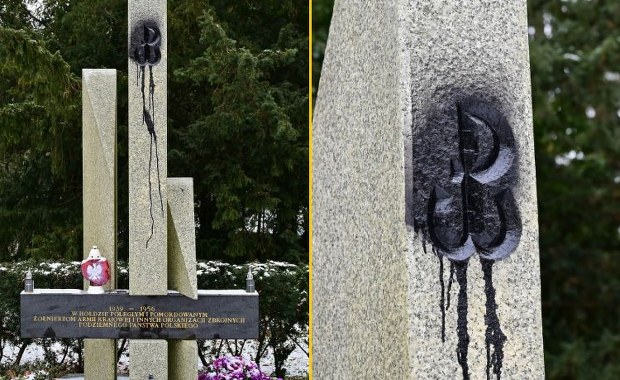 Dewastacja pomnika Armii Krajowej. IPN apeluje do prokuratury