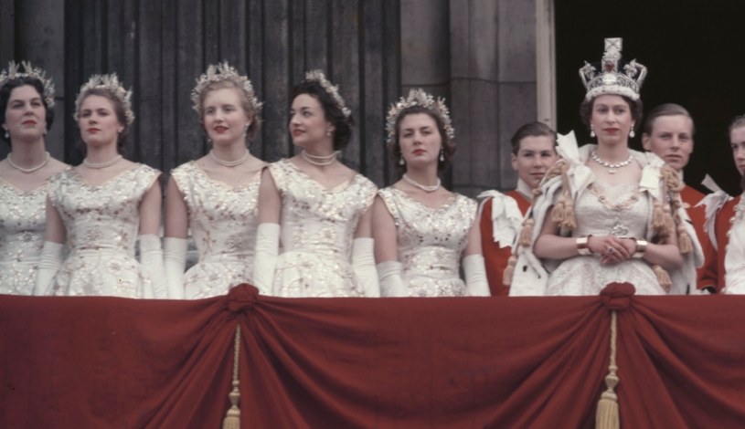 Diademy dam dworu podczas koronacji Elżbiety II /Hulton Archive /Getty Images