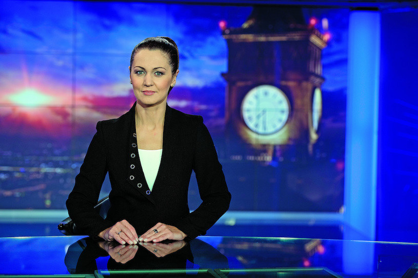 Diana Rudnik jeszcze w studiu "Wiadomości" TVP1 /TVP