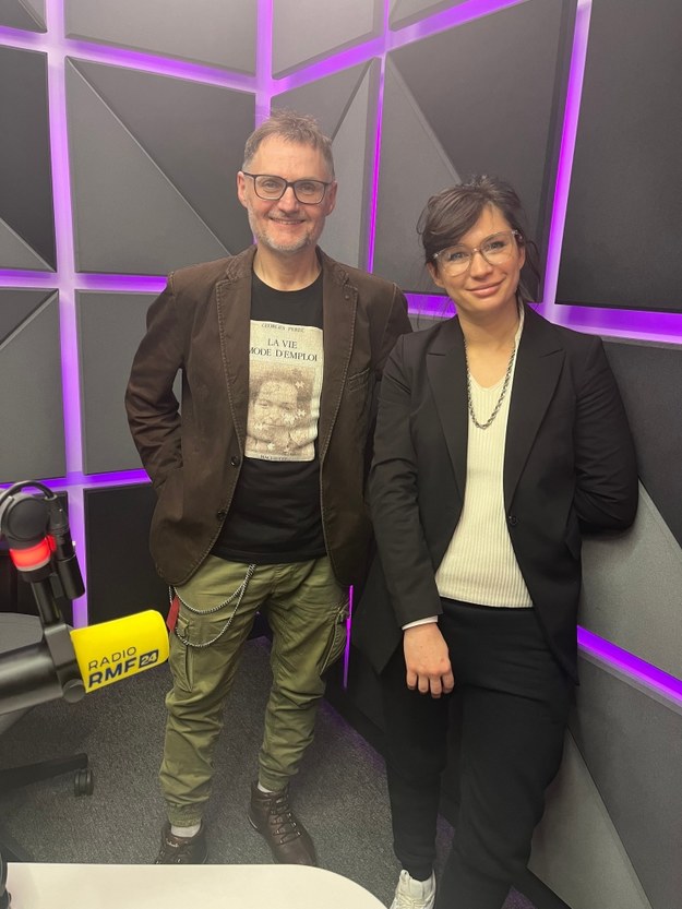 Diana Sałacka i Bogdan Zalewski w studiu RMF FM na Kopcu Kościuszki w Krakowie /Łukasz Król /RMF24
