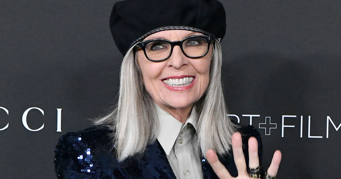 Diane Keaton na ściance podczas gali LACMA Art+Film /Getty Images