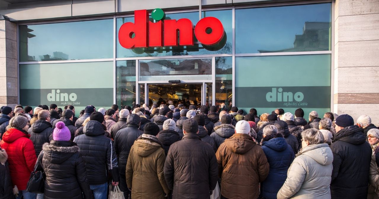 Dino wreszcie w Warszawie! Pierwszy sklep przyciągnął tłumy od rana /chatGPT /INTERIA.PL