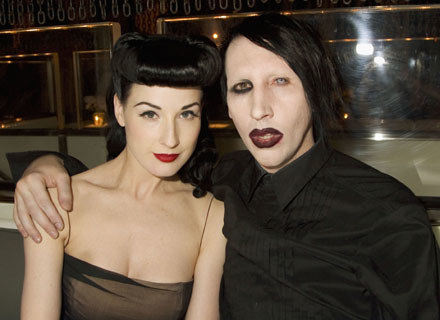 Dita Von Teese i Marilyn Manson - fot. Astrid Stawiarz /Getty Images/Flash Press Media