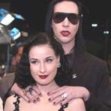 Dita Von Tesse i Marilyn Manson używają wspólnej szminki /AFP