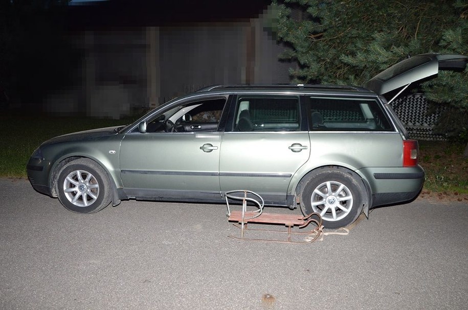 Dla 31-latka kulig zakończył się na płocie /Policja Biała Podlaska /Policja