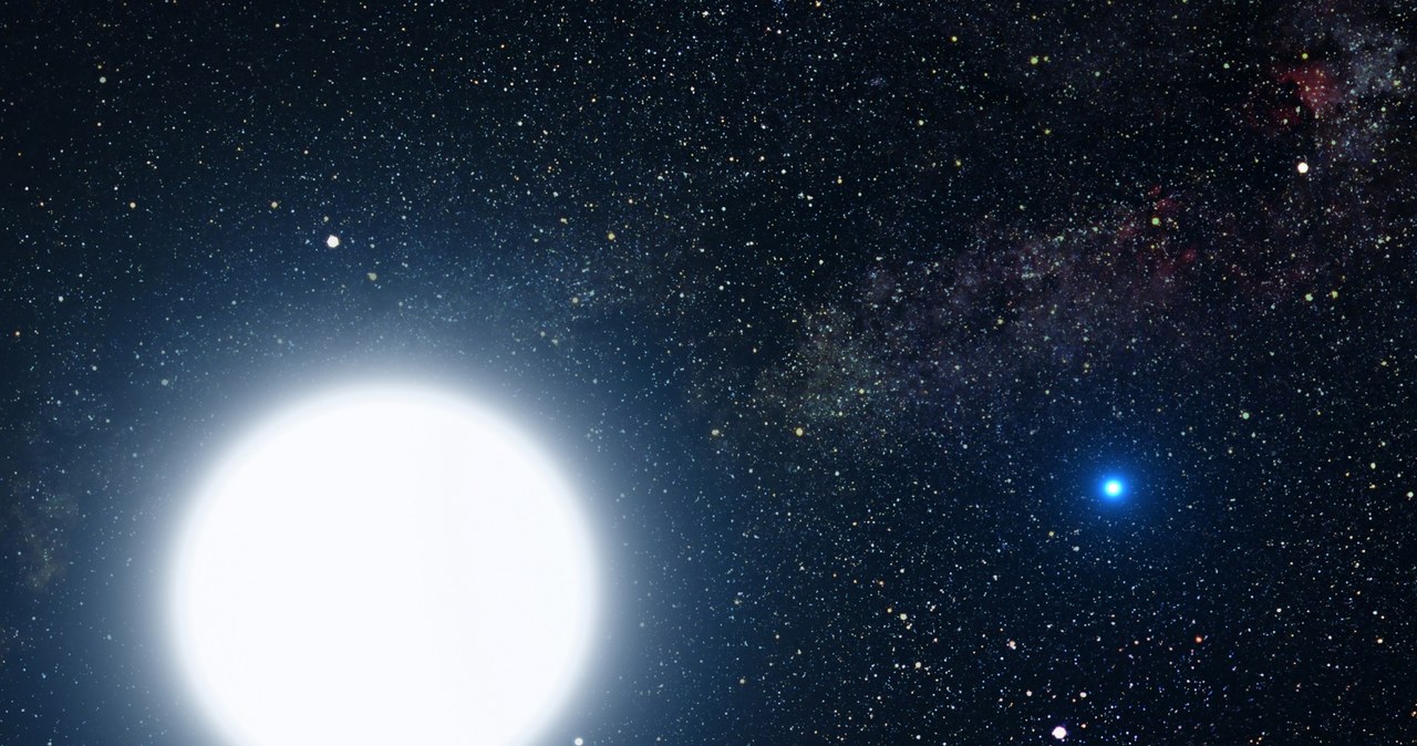 Dlaczego gwiazdy świecą i dlaczego czasami różnią się kolorem? Na zdjęciu najjaśniejsza gwiazda na nocnym niebie — Syriusz. /NASA, ESA and G. Bacon (STScI) /materiał zewnętrzny