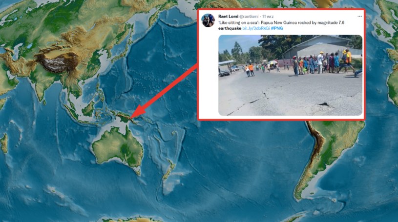 Dlaczego Papua-Nowa Gwinea jest podatna na trzęsienia ziemi? /Twitter /123RF/PICSEL
