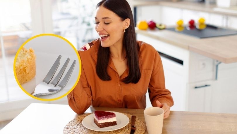 Dlaczego widelczyki do ciasta mają szeroki ząb? Historia praktycznego rozwiązania /Shutterstock