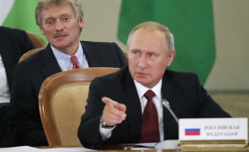 Dmitrij Pieskow i Władimir Putin /AP/EAST NEWS /East News