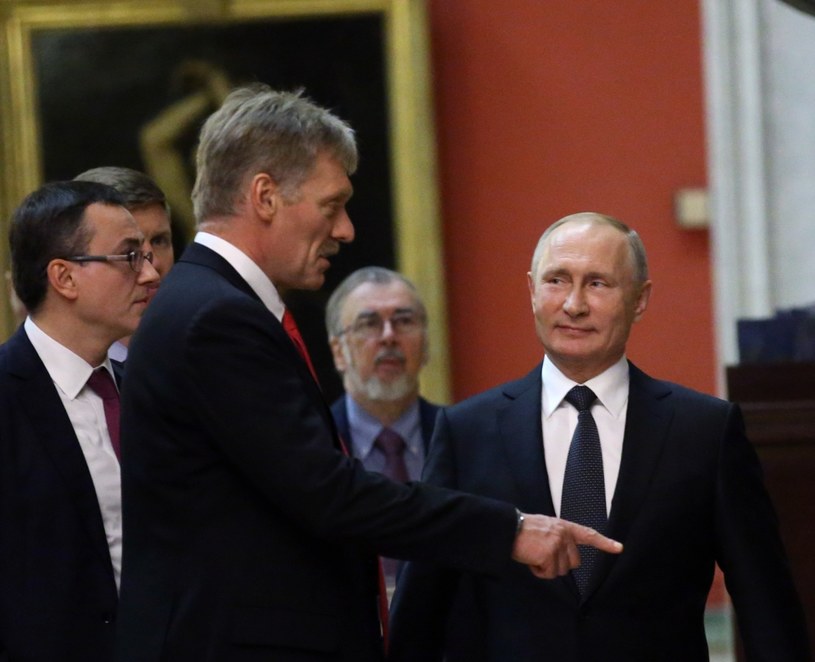 Dmitrij Pieskow i Władimir Putin /Mikhail Svetlov / Contributor /Getty Images