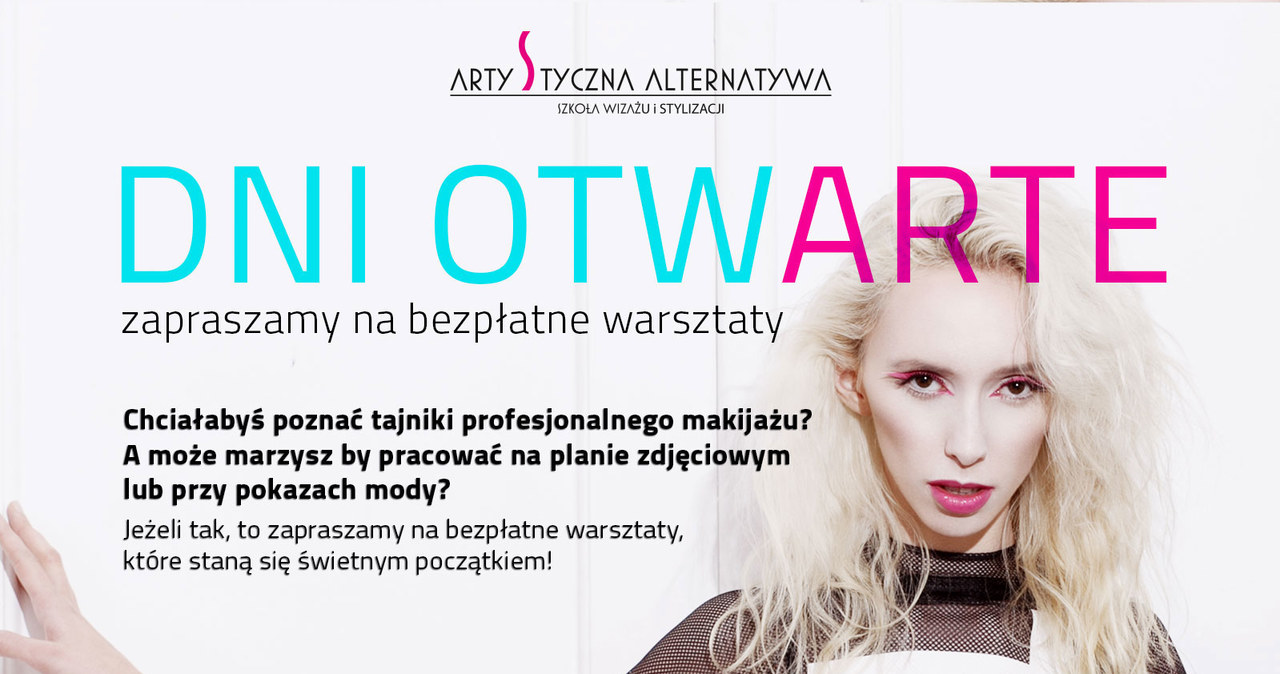 Dni Otwarte Szkoły Wizażu i Stylizacji Artystyczna Alternatywa /Styl.pl/materiały prasowe