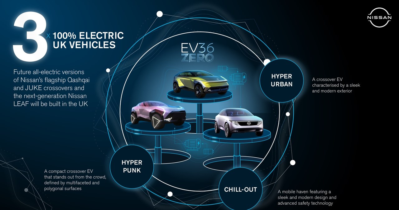 Do 2030 roku Nissan zaprezentuje trzy elektryczne nowości /Nissan /materiały prasowe