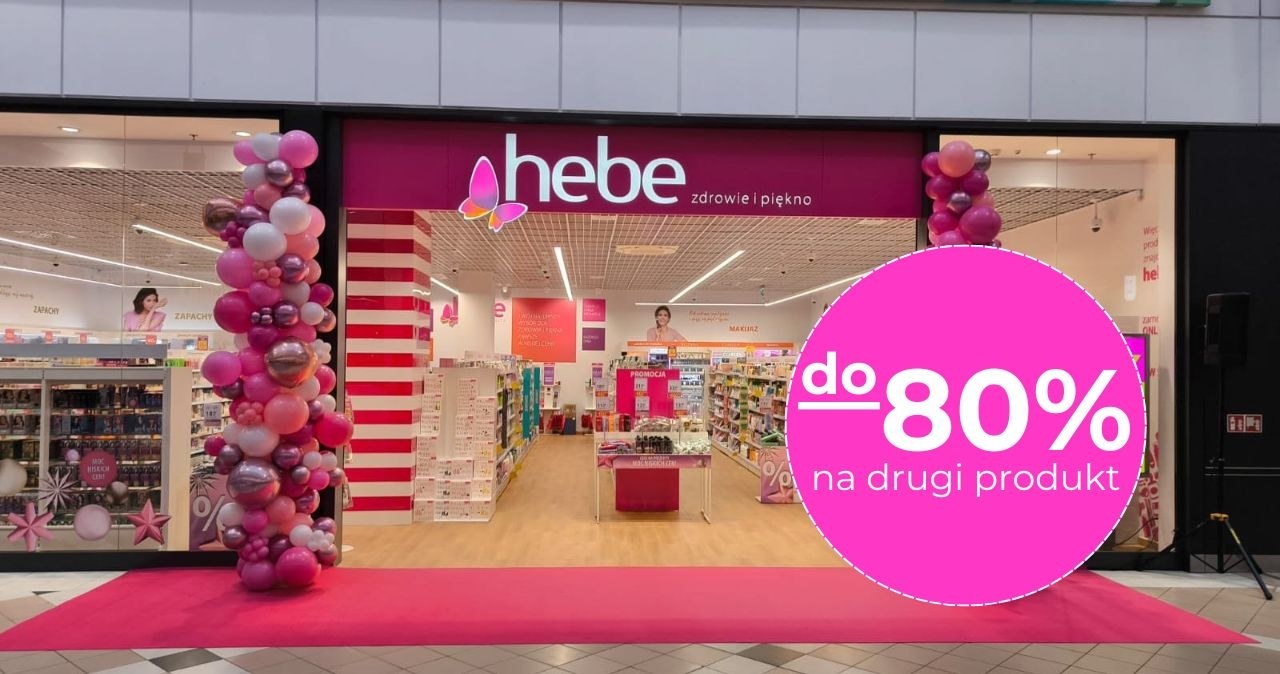 Do 80% rabatu w Hebe! Sprawdź, jakie promocje czekają na Ciebie w styczniu! /Hebe /INTERIA.PL