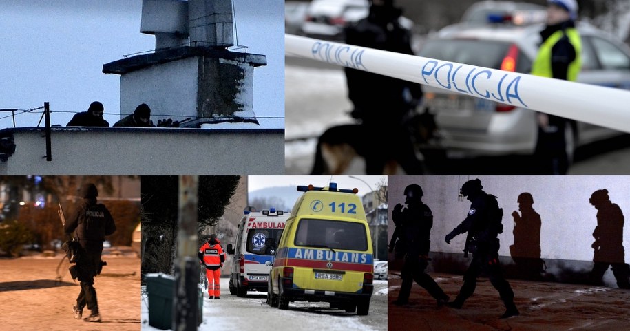 Do dramatycznych wydarzeń doszło przy ul. Cegielnianej w Sanoku /Fot. Darek Delmanowicz /PAP