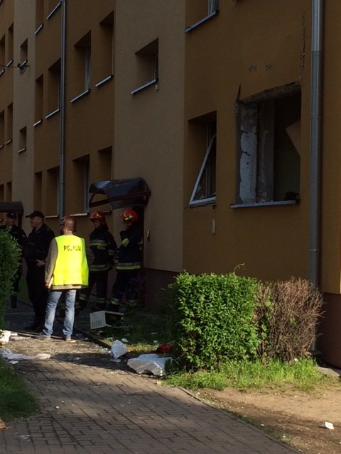Do eksplozji doszło w mieszkaniu na parterze /Anna Kropaczek /RMF FM