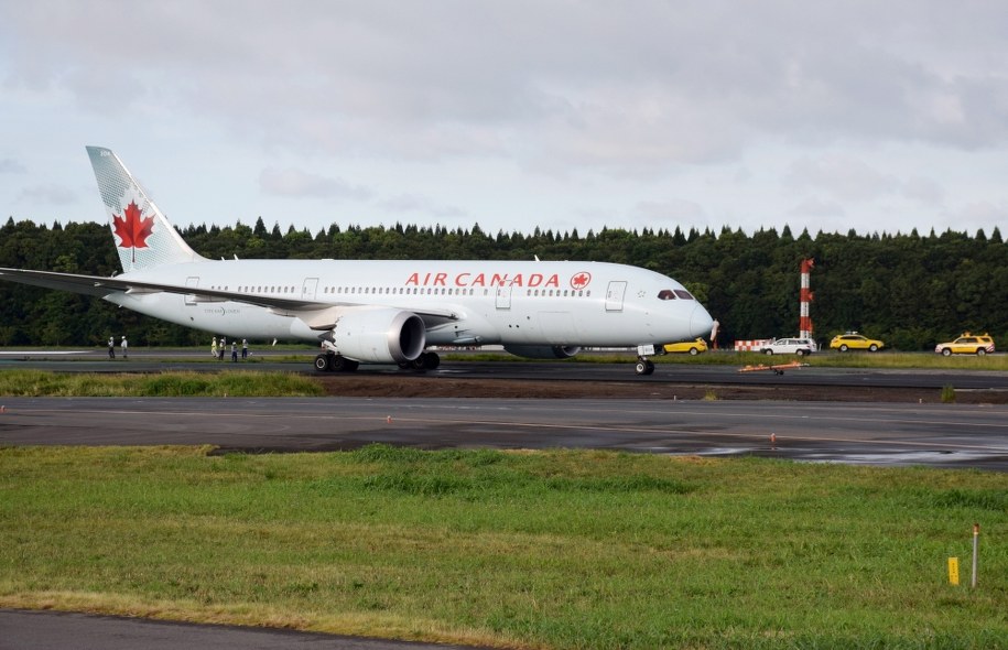 Do incydentu doszło na pokładzie samolotu linii Air Canada /JIJI PRESS /PAP/EPA