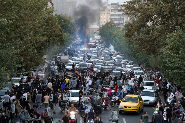 Do największej liczby protestów doszło w prowincji Kurdystan /EPA/STR /PAP