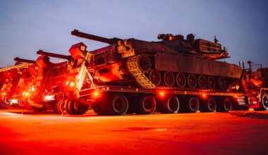 Do Polski dotarł ogromny transport czołgów Abrams