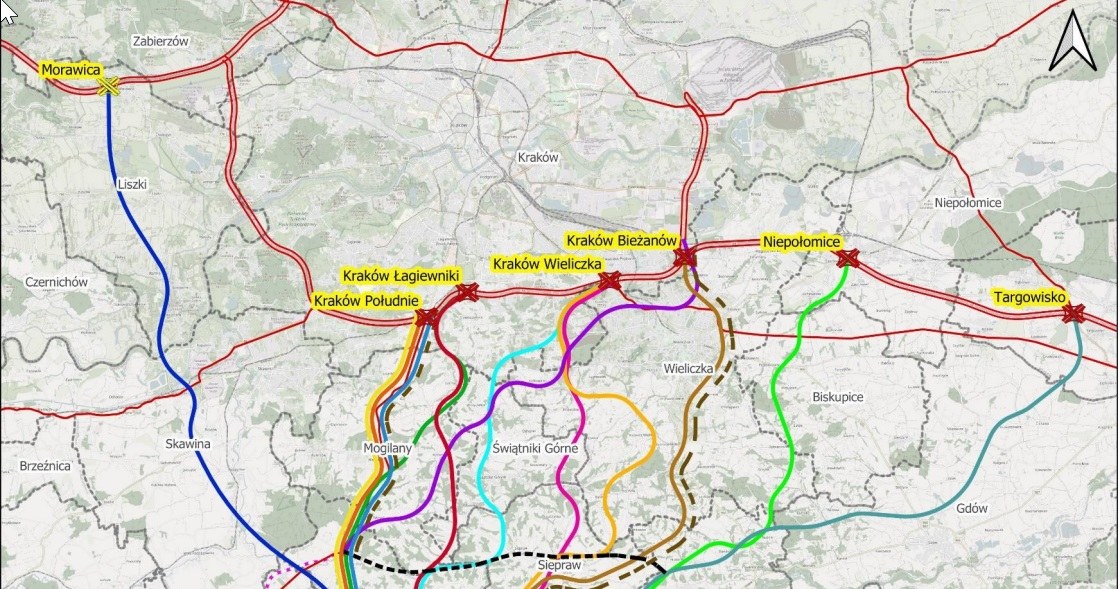 Do realizacja trasy S7 na odcinku Kraków-Myślenice jeszcze daleko /GDDKiA /materiały prasowe