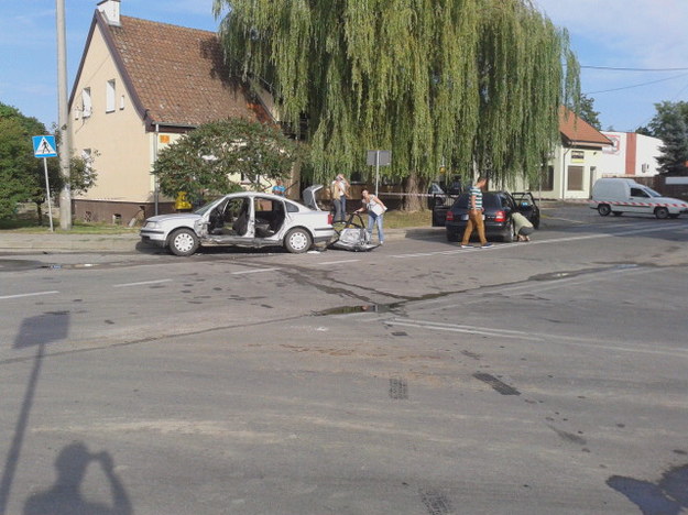 Do szpitala trafiło pięć osób, które jechaly autem osobowym /Piotr Bułakowski /RMF FM