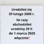 Do tego nie potrzeba kalendarza. Wystarczy znać jedną ważną regułę 