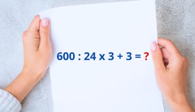 Do tej zagadki matematycznej potrzeba wiedzy z podstawówki. Rozwiążesz? 