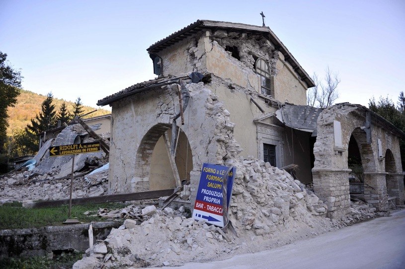 Do trzęsienia ziemi doszło we Włoszech /AFP