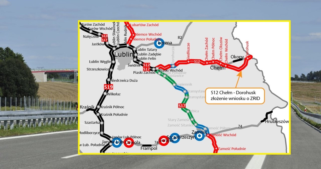 Do Wojewody Lubelskiego wpłynął wniosek o wydanie decyzji ZRID dla odcinka drogi ekspresowej S12. /GDDKiA