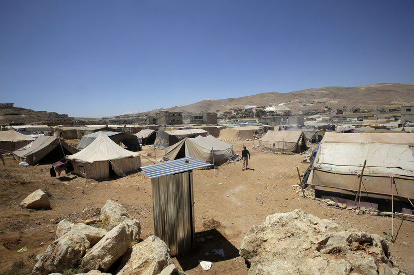 Do wybuchu doszło w obozie dla syryjskich uchodźców /JOSEPH EID  /AFP