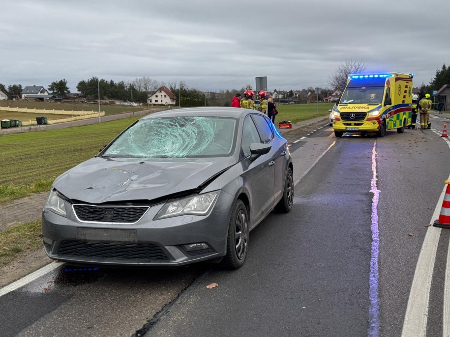 Do wypadku doszło na przejściu dla pieszych /Policja Bytów /Policja